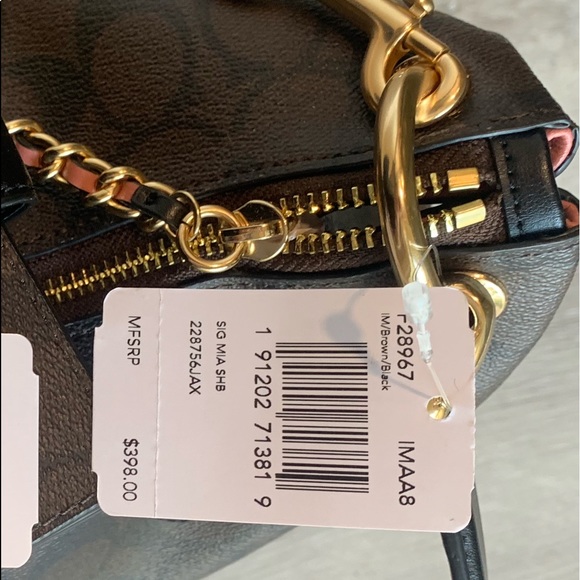 COACH Signature Mia Shoulder / Crossbody Bag - Picture 7 of 8